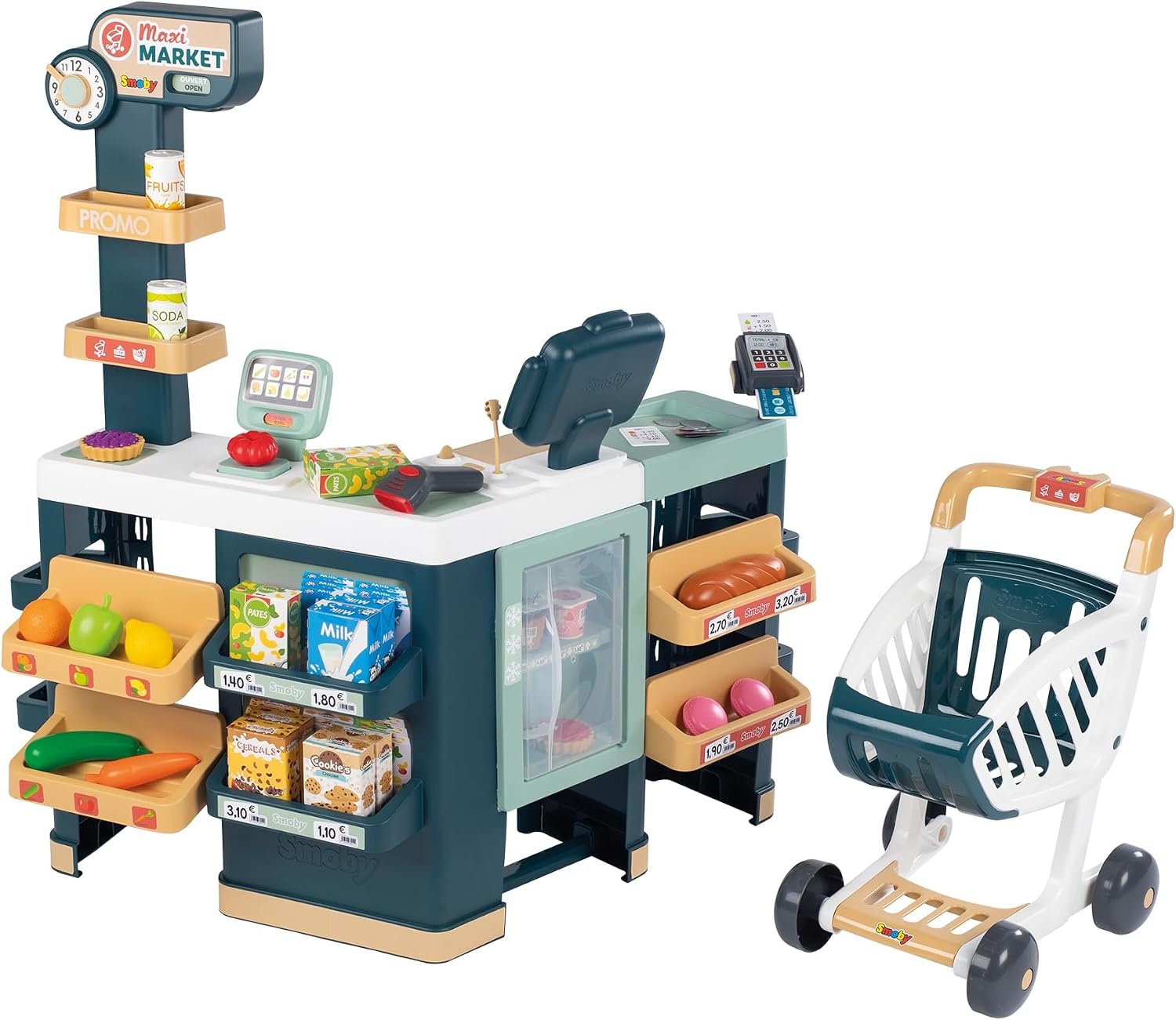 Kindersupermarkt mit Einkaufswagen & Scanner - Bis zu 41% Rabatt