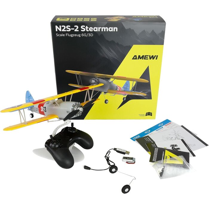 RC Doppeldecker Stearman 360mm: Jetzt bis zu 41% günstiger sichern