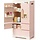 Spielzeug-Kühlschrank aus Holz in Rosa - bis zu 41 % sparen