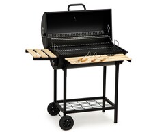 Viking Choice Holzkohlegrill mit Deckel & Thermometer | 64x38 cm Grillfläche | bis zu 53% Rabatt