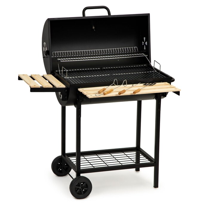 Viking Choice Holzkohlegrill mit Deckel & Thermometer - Jetzt bis zu 48% günstiger!