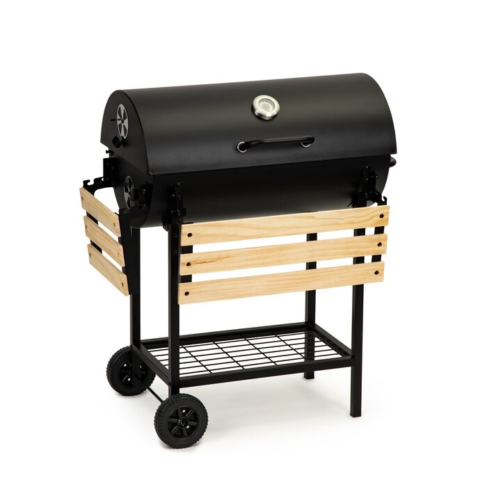 Viking Choice Holzkohlegrill mit Deckel & Thermometer - Jetzt bis zu 48% günstiger!