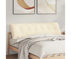 Vidaxl Rückenkissen Creme 180x50 cm | Jetzt bis zu 45% günstiger