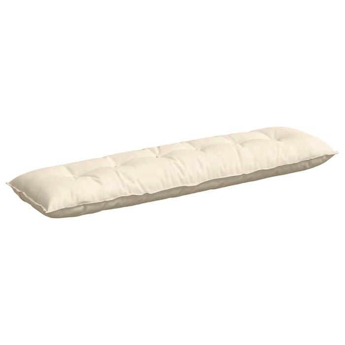 Vidaxl Rückenkissen Creme 180 x 50 cm aus Baumwolle - bis zu 39% sparen