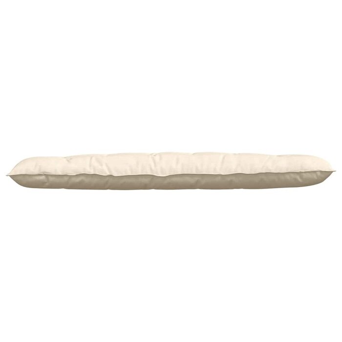 Vidaxl Rückenkissen Creme 180 x 50 cm aus Baumwolle - bis zu 39% sparen