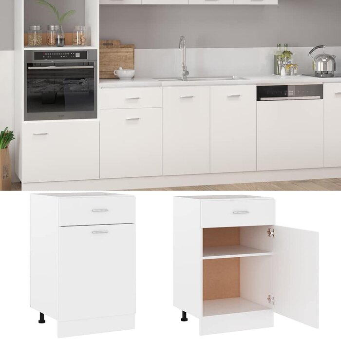Vidaxl Küchenunterschrank Lyon, 50x46x81,5 cm, weiß - bis zu 34% Rabatt