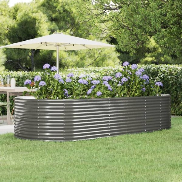 Vidaxl Ovales Hochbeet 291x140x68 cm aus verzinktem Stahl - bis zu 34% günstiger