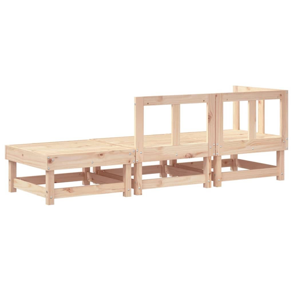 Vidaxl 3-tlg. Garten-Loungeset aus Kiefernholz - Modulares Design - bis zu 35% Rabatt