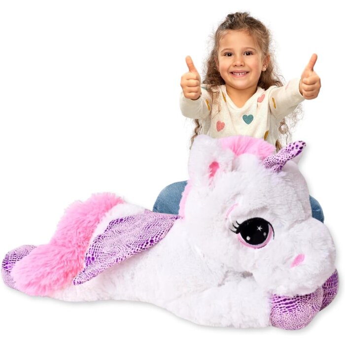 Großes Plüsch-Einhorn 60 cm - Magisch & kuschelig - Jetzt bis zu 39% Rabatt