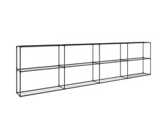 Vidaxl 3-stufiges Pflanzenregal Stahl Schwarz 400 cm - Jetzt bis zu 36% sparen