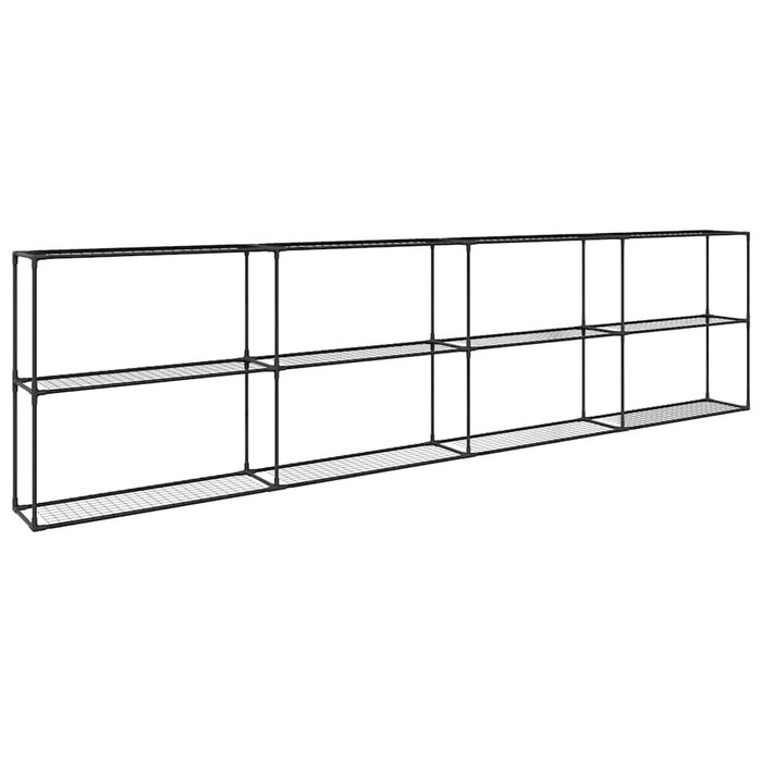 Vidaxl 3-stufiges Pflanzenregal Stahl Schwarz 400 cm - Jetzt bis zu 36% sparen