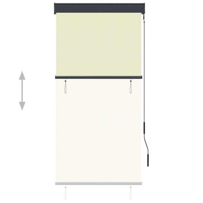 Vidaxl Außenrollo 80x250 cm Creme - Bis zu 36% Rabatt