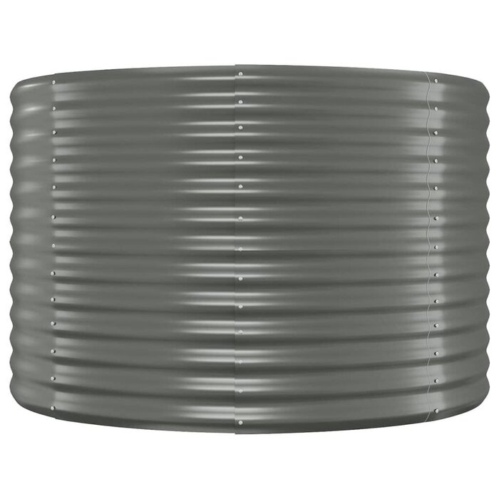 Vidaxl Großes Stahl-Hochbeet 249x100 cm - Grau - bis zu 41% sparen
