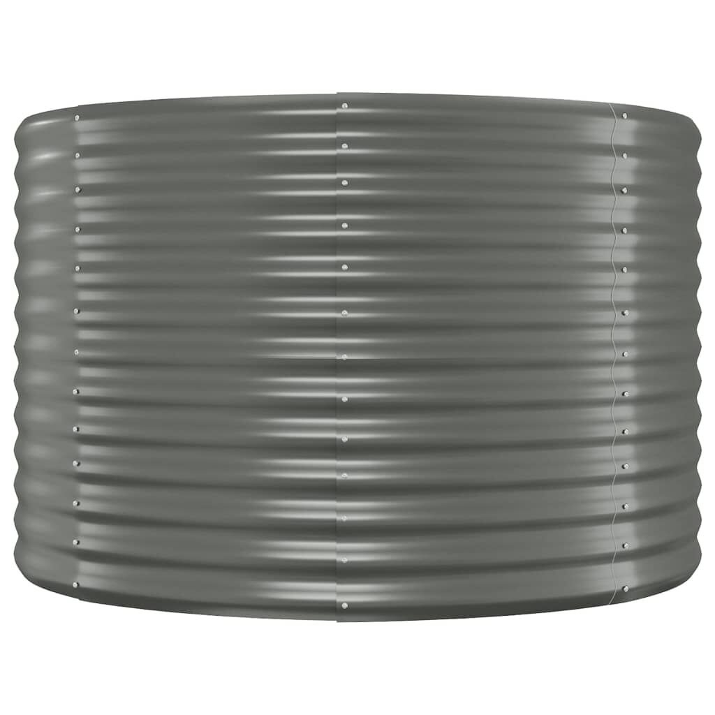 Vidaxl Großes Stahl-Hochbeet 249x100 cm - Grau - bis zu 41% sparen