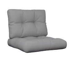 Vidaxl Palettenkissen-Set 2-teilig, Grau, 50x50 cm - bis zu 34% Rabatt