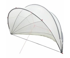 Vidaxl Poolüberdachung Kuppelzelt 500x500x236 cm - Grau-Orange - bis zu 30% Rabatt