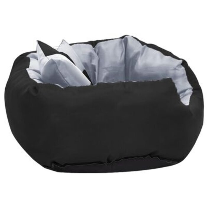 Vidaxl Wendbares Hundekissen 65x50x20 cm Grau/Schwarz - Sparen Sie bis zu 34%