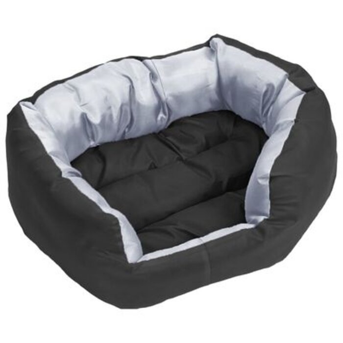 Vidaxl Wendbares Hundekissen 65x50x20 cm Grau/Schwarz - Sparen Sie bis zu 34%
