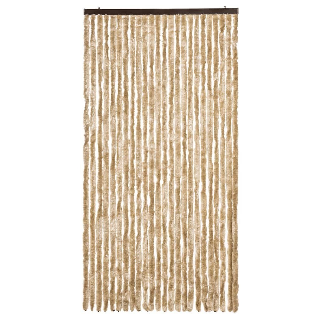 Vidaxl Chenille Fliegengitter-Vorhang 100x230 cm Beige - jetzt bis zu 34% Rabatt