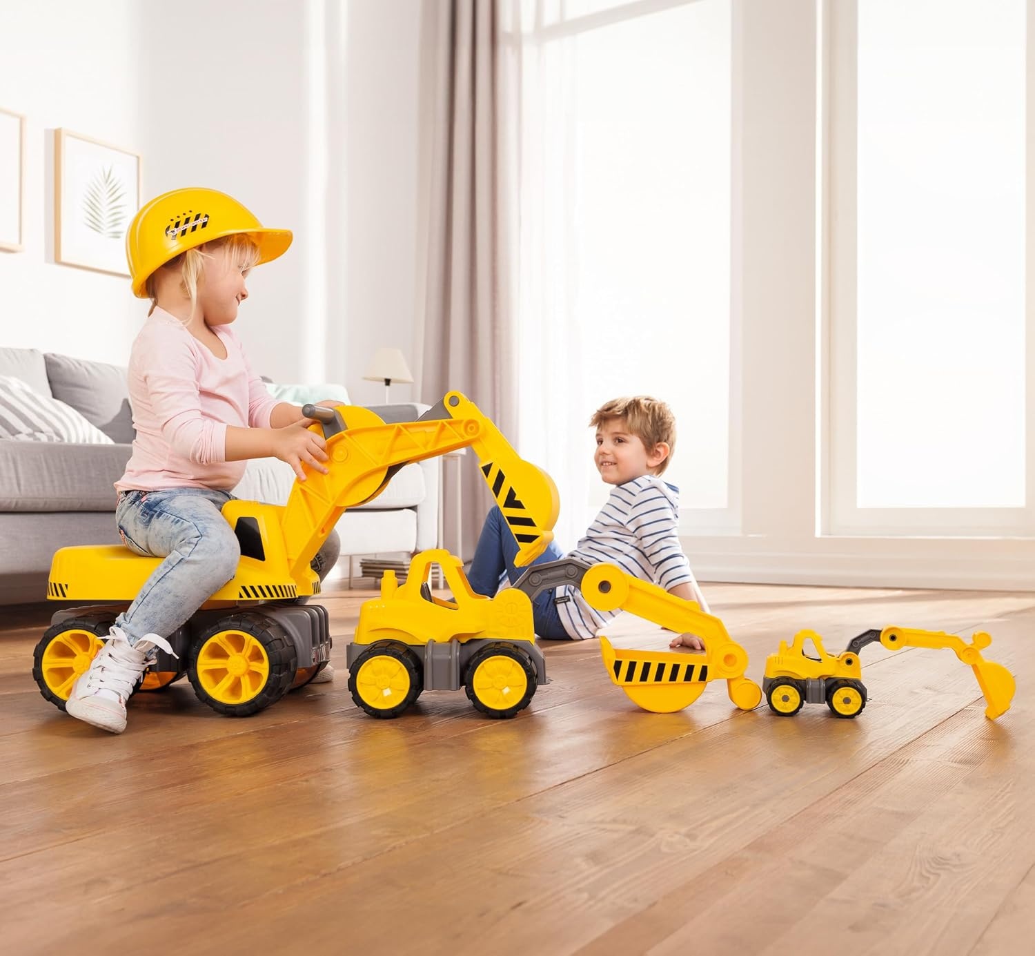 Spielzeug-Bagger Maxi Gelb - Robust & 360° Drehbar - Jetzt bis zu 33% sparen