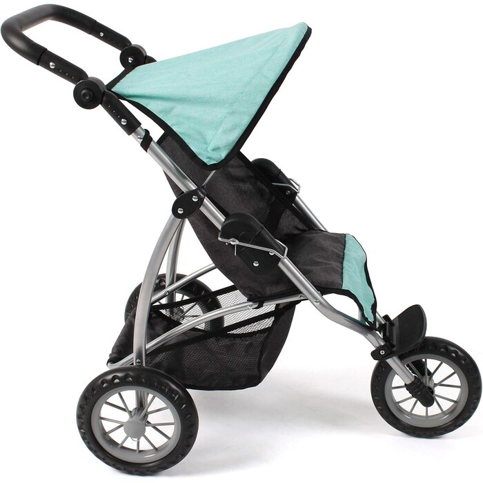Puppen-Jogger Leon höhenverstellbar - Dunkelgrau-Mint - bis zu 39% sparen