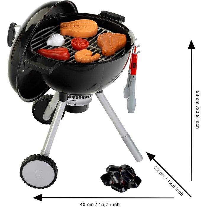Kinder-Holzkohlegrill mit Licht & Sound - Schwarz - bis zu 38% Rabatt