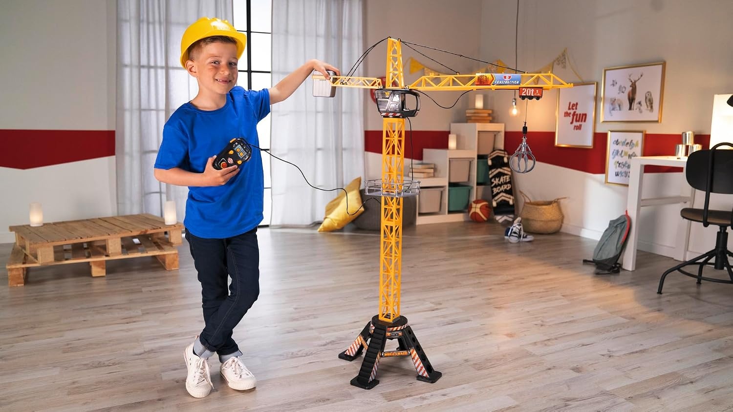 Mega Spielzeug-Turmkran 120 cm - Fernbedienung - jetzt bis zu 34% Rabatt