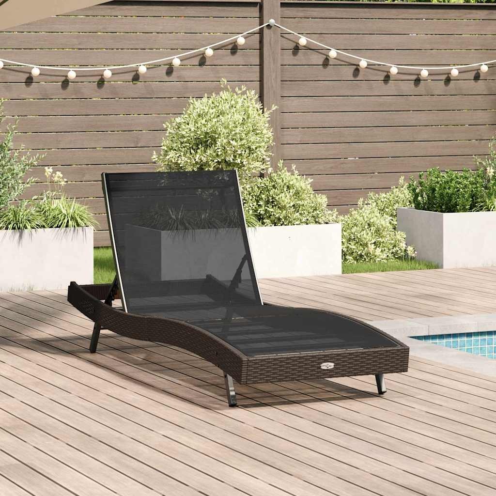 Vidaxl Moderne Polyrattan-Sonnenliege - Jetzt bis zu 30% günstiger sichern!
