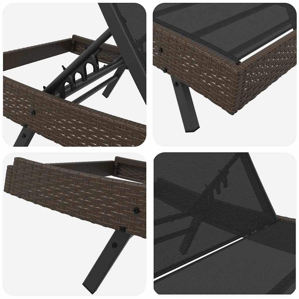 Vidaxl Moderne Polyrattan-Sonnenliege - Jetzt bis zu 30% günstiger sichern!