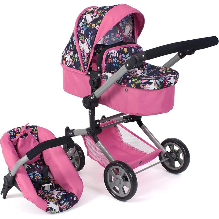 3-in-1 Kombi-Puppenwagen Butterfly - Höhenverstellbar - bis zu 41% sparen