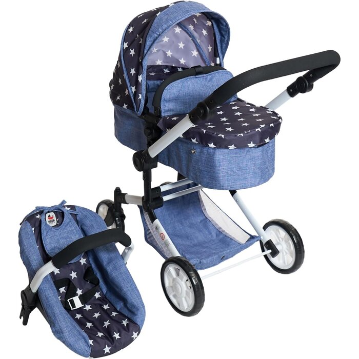 3-in-1 Kombi-Puppenwagen Butterfly - Höhenverstellbar - bis zu 41% sparen