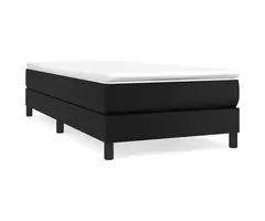 Vidaxl Boxspringbett 100x200 cm Kunstleder Schwarz - bis zu 41% reduziert