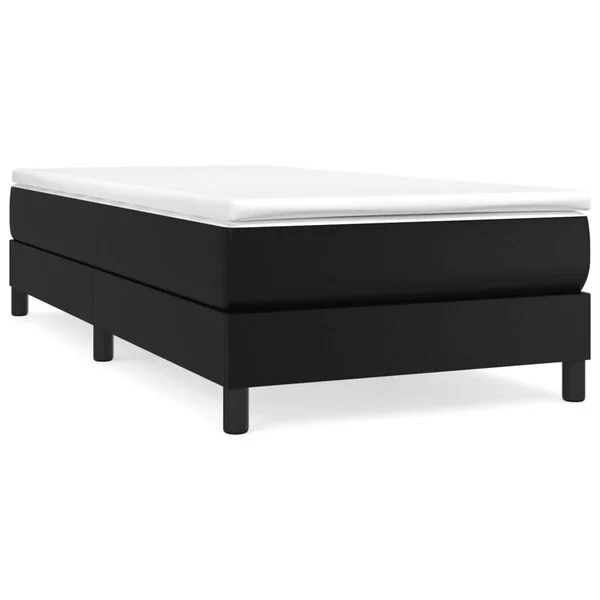 Vidaxl Boxspringbett 100x200 cm Kunstleder Schwarz - bis zu 41% reduziert