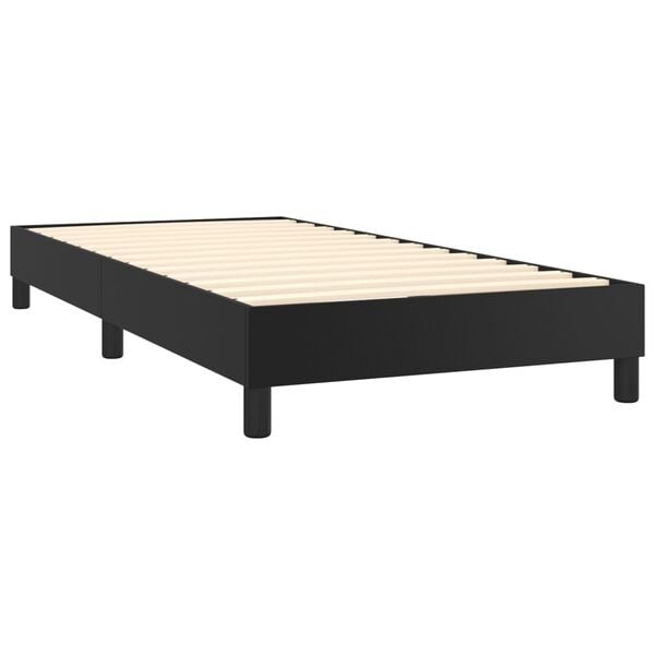 Vidaxl Boxspringbett 100x200 cm Kunstleder Schwarz - bis zu 41% reduziert