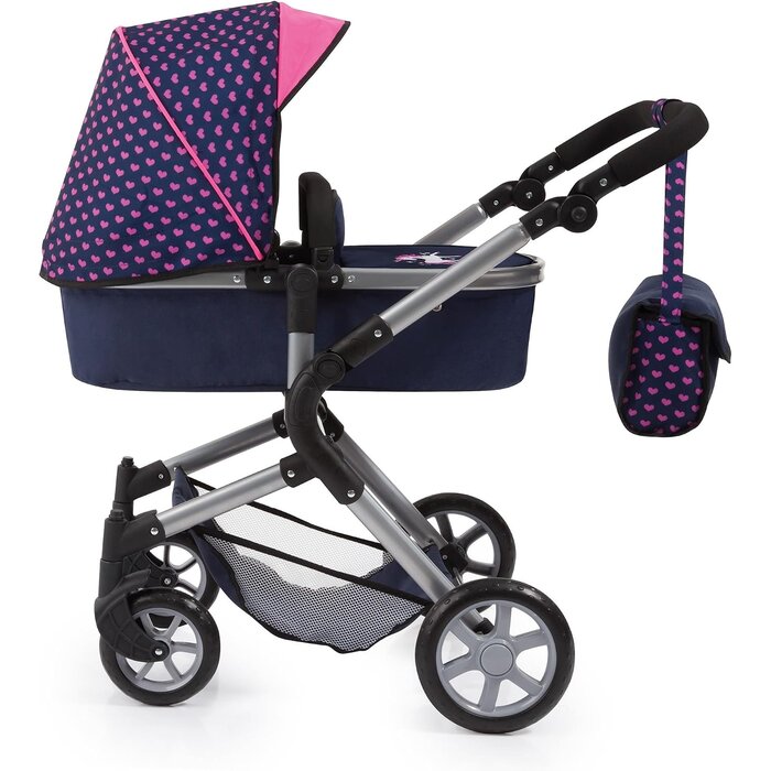 2-in-1 Kombi-Puppenwagen, höhenverstellbar - Jetzt bis zu 36% Rabatt sichern!