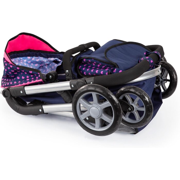 2-in-1 Kombi-Puppenwagen, höhenverstellbar - Jetzt bis zu 36% Rabatt sichern!