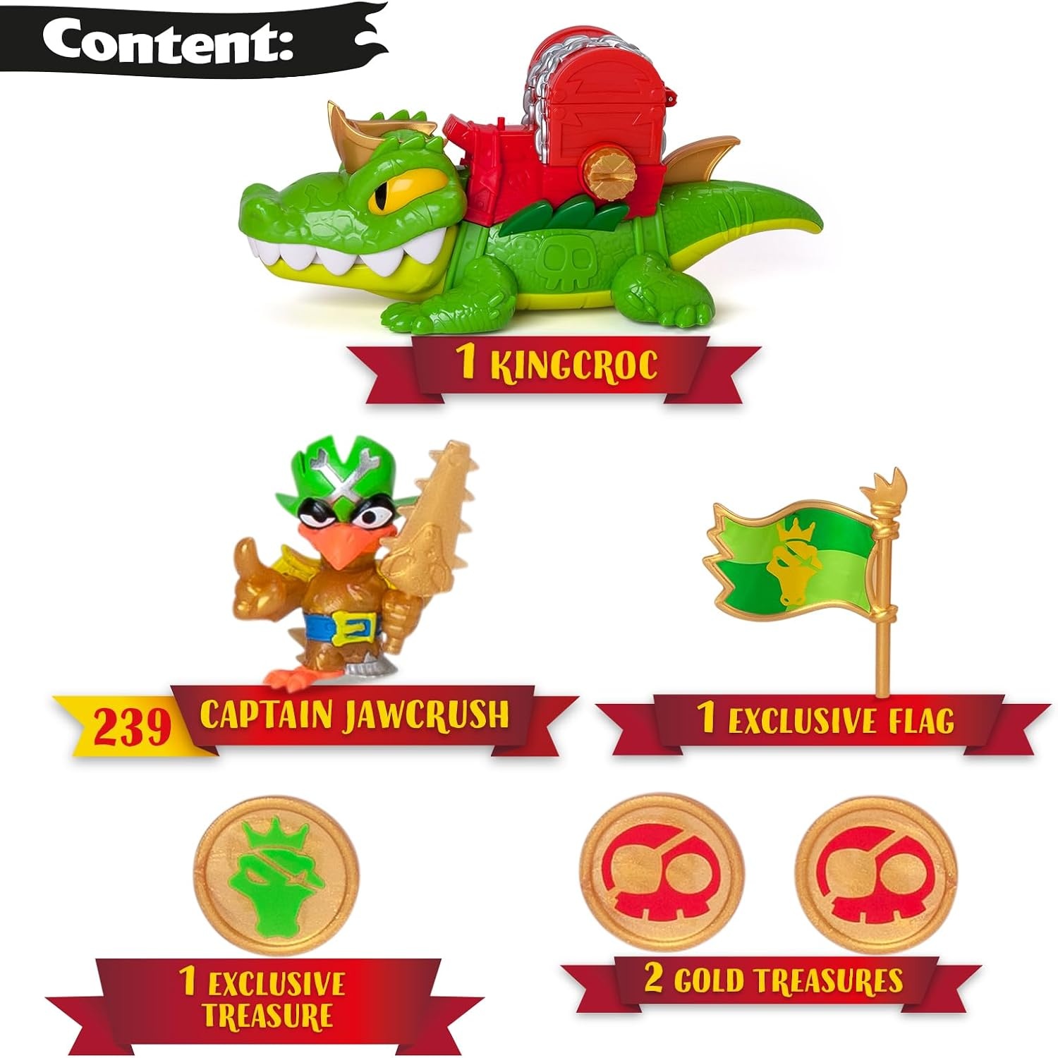 King Croc Piraten-Set mit Krokodil & Zubehör - Jetzt bis zu 38% sparen