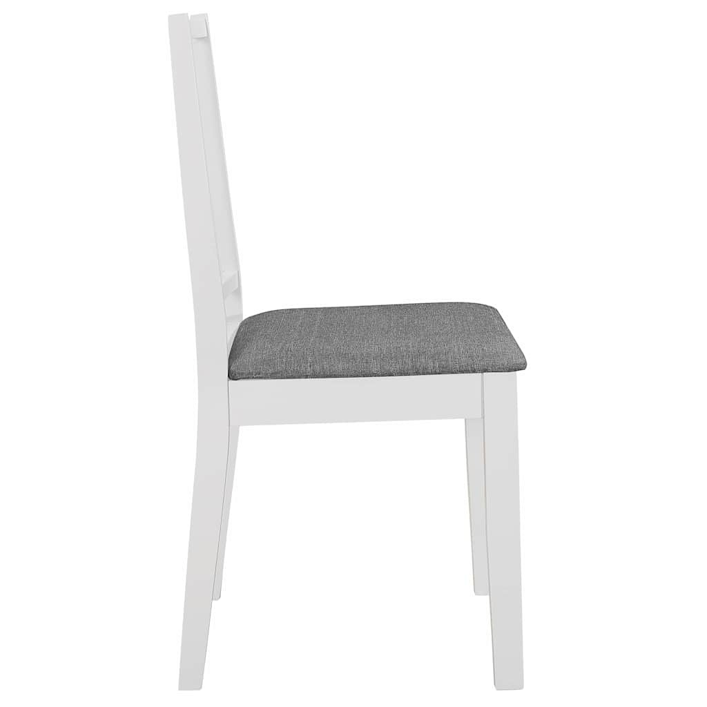 Vidaxl Esszimmerstühle mit Kissen, Massivholz Weiß, 2er-Set - bis zu 34% Rabatt