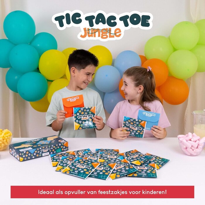 16er Set Tic-Tac-Toe aus Filz - Dschungel-Tiere - bis zu 32% Rabatt