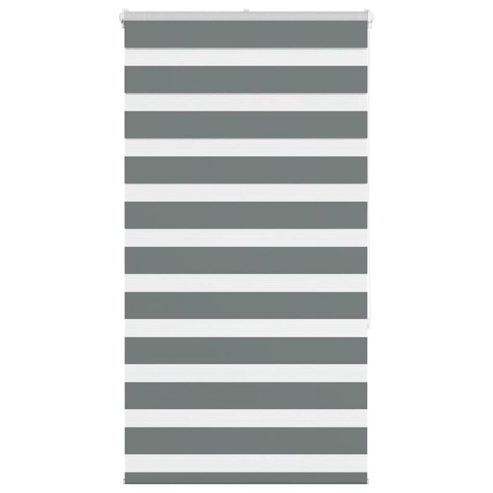 Vidaxl Doppelrollo Zebra-Rollo 90x150 cm dunkelgrau - bis zu 27% günstiger