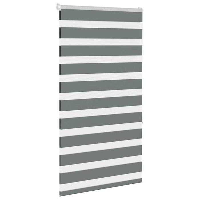 Vidaxl Doppelrollo Zebra-Rollo 90x150 cm dunkelgrau - bis zu 27% günstiger