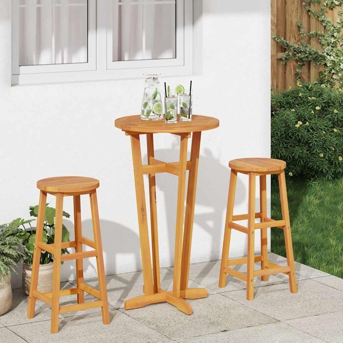 Vidaxl Massiver Akazien-Bartisch Ø 60x105 cm - Jetzt bis zu 41% sparen