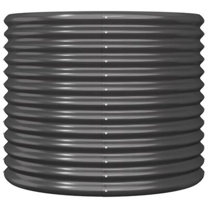 Vidaxl Runder Pflanzkübel 80x68cm Anthrazit - Stahl - bis zu 43% Rabatt im Outlet