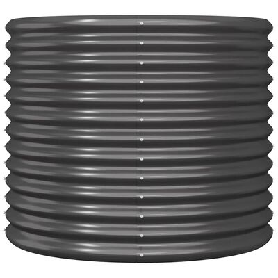 Vidaxl Runder Pflanzkübel 80x68cm Anthrazit - Stahl - bis zu 43% Rabatt im Outlet