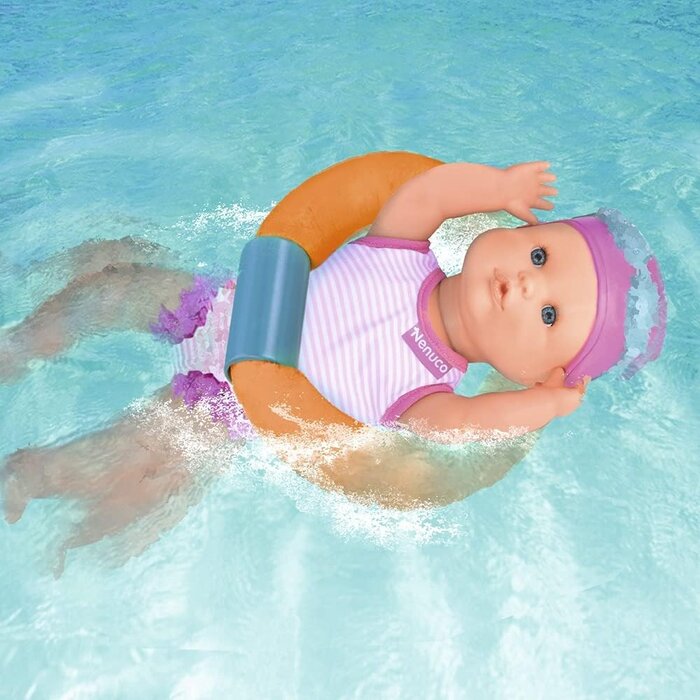 Interaktive Schwimmpuppe 35 cm mit Schwimmring - Jetzt bis zu 39% sparen