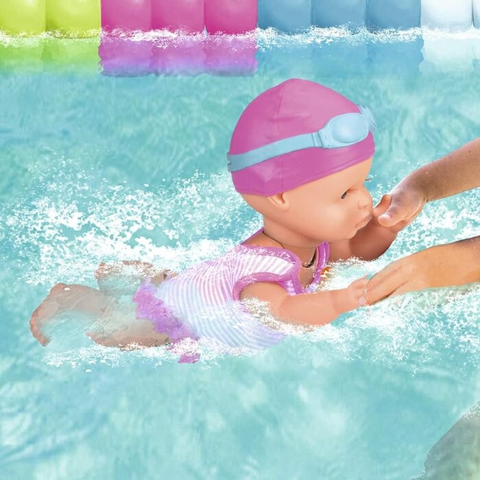 Interaktive Schwimmpuppe 35 cm mit Schwimmring - Jetzt bis zu 39% sparen