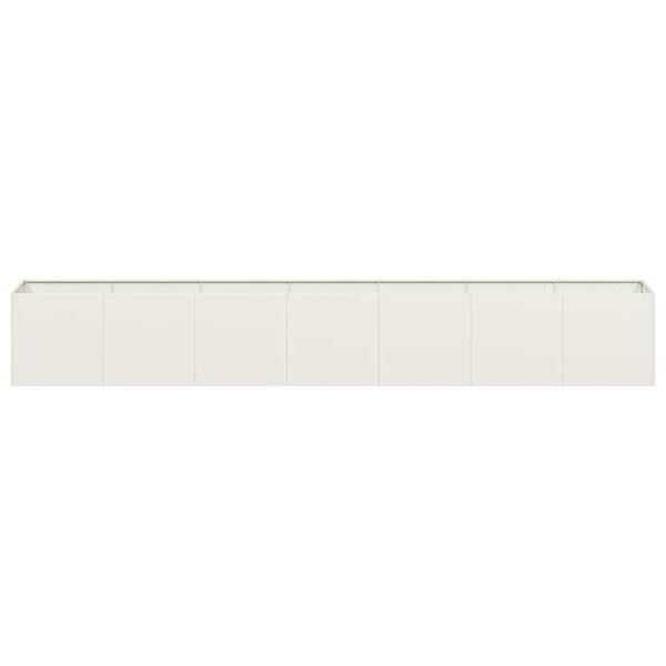 Vidaxl Großer Pflanzkasten 280x40x40 cm, Stahl, Weiß - Outlet bis zu 37% Rabatt