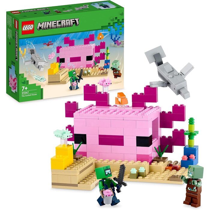 Minecraft Axolotl-Haus Unterwasser-Bauset - bis zu 32% günstiger