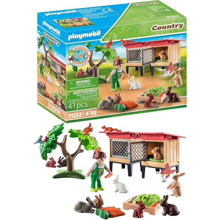Kaninchenstall Spielset Bauernhof 41-tlg. - Nachhaltig - bis zu 33% sparen
