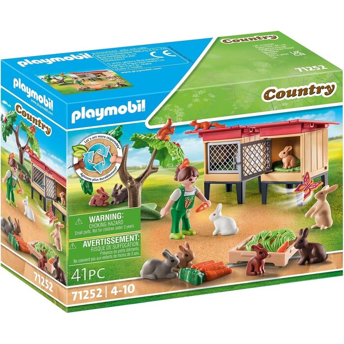 Kaninchenstall Spielset Bauernhof 41-tlg. - Nachhaltig - bis zu 33% sparen